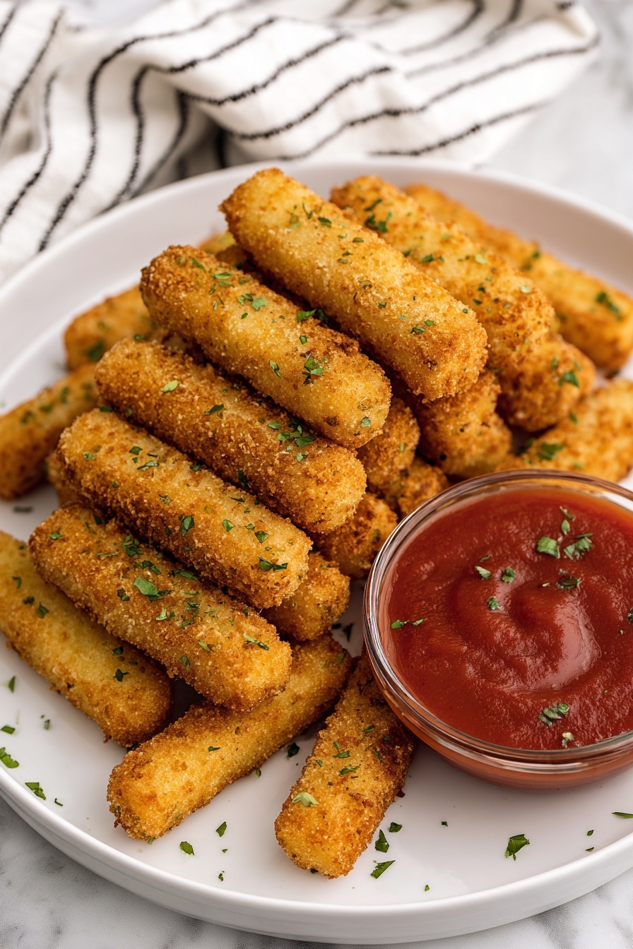 mozzarella sticks - Serving Suggestion
