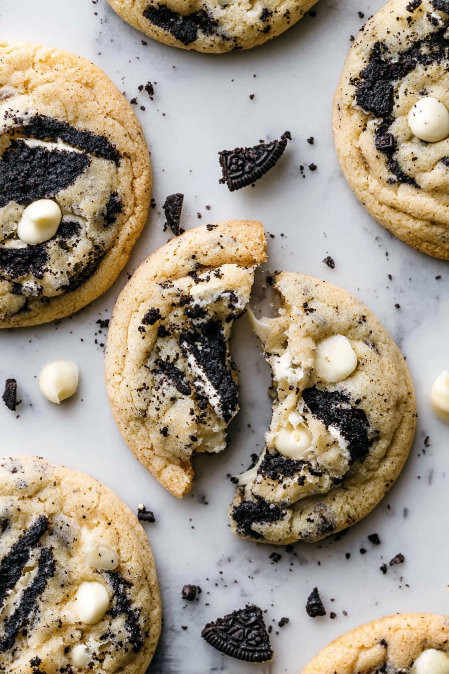 White Chocolate Oreo Cookies - Serving Suggestion