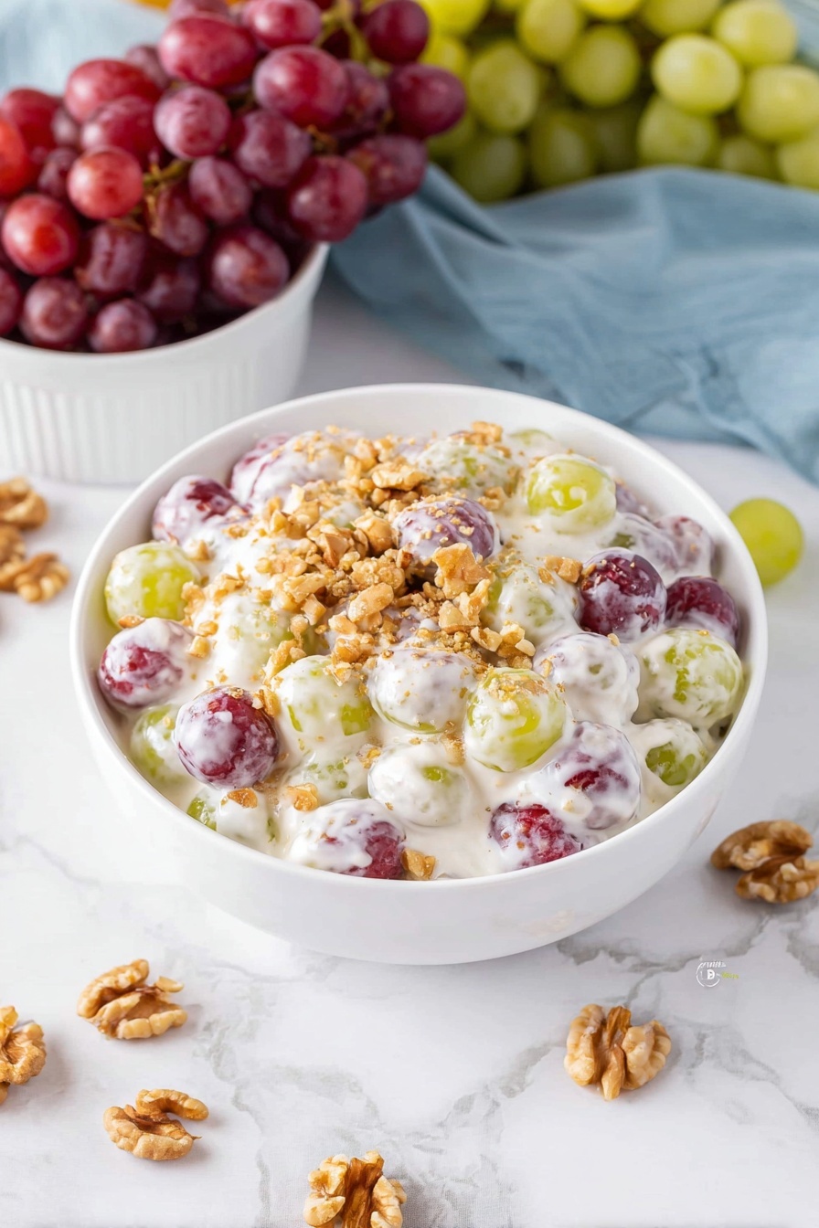 Cream Cheese Grape Salad - Serving Suggestion
