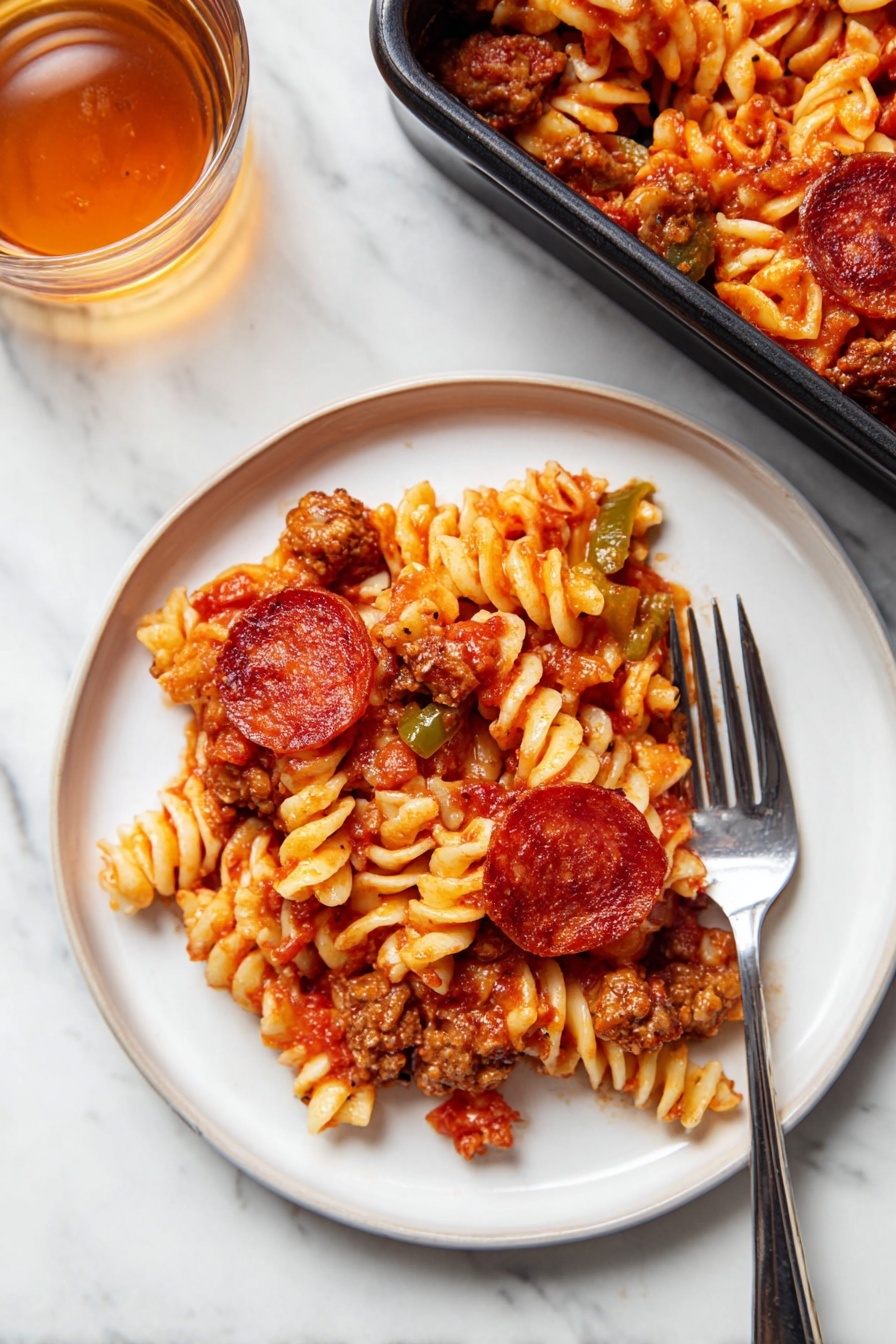 Cheesy Sausage Casserole - Serving Suggestion