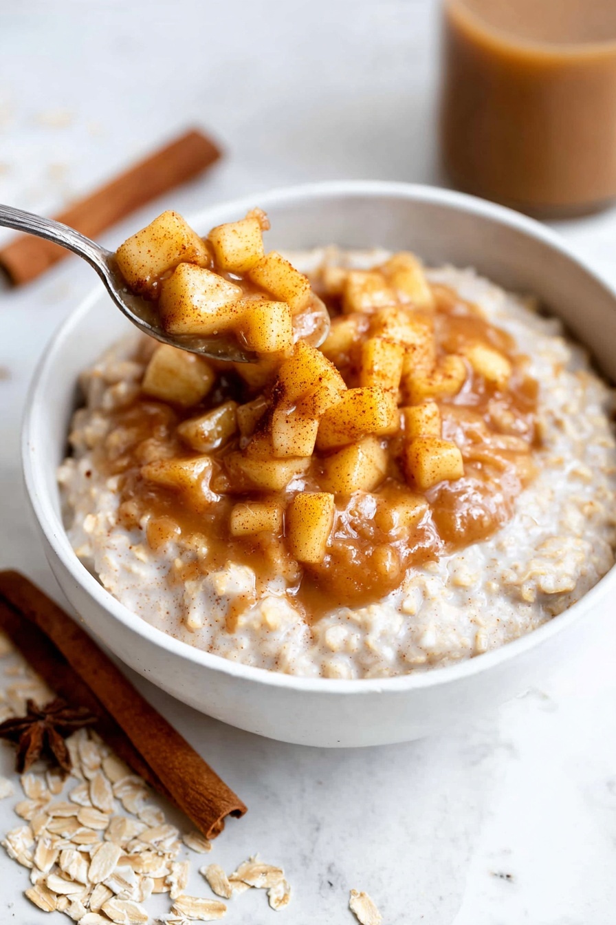 cinnamon apples oatmeal - Serving Suggestion