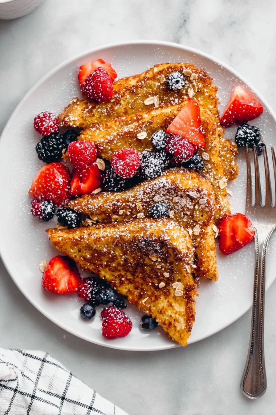 Crunchy Cornflake French Toast - Serving Suggestion