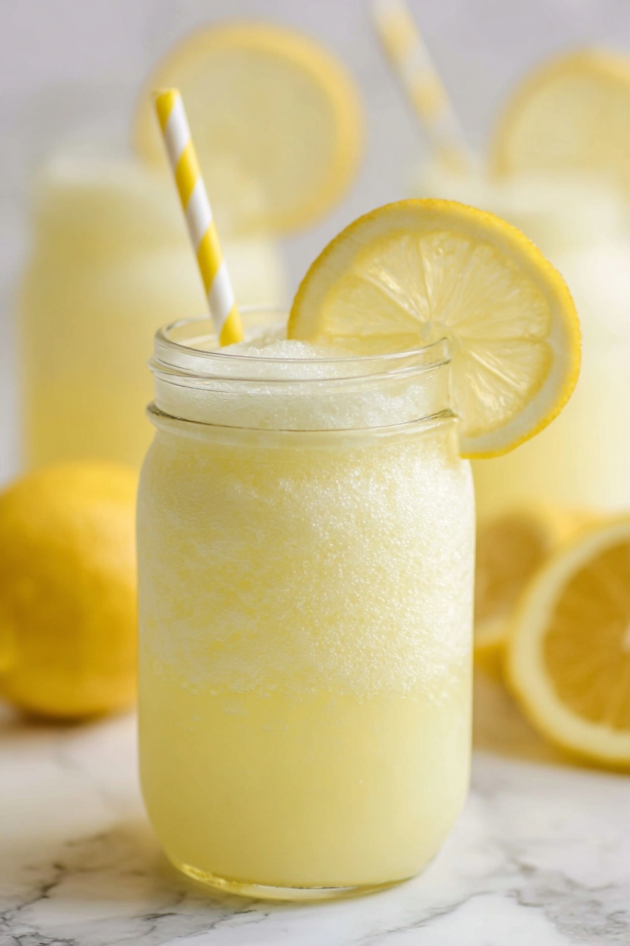 frozen lemonade - Serving Suggestion
