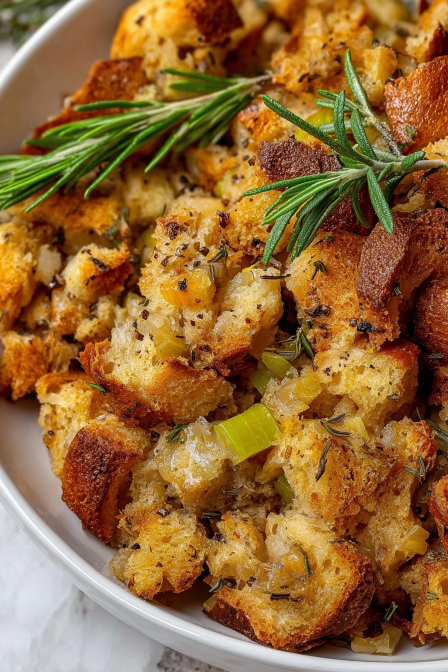 Thanksgiving Turkey Stuffing - Serving Suggestion