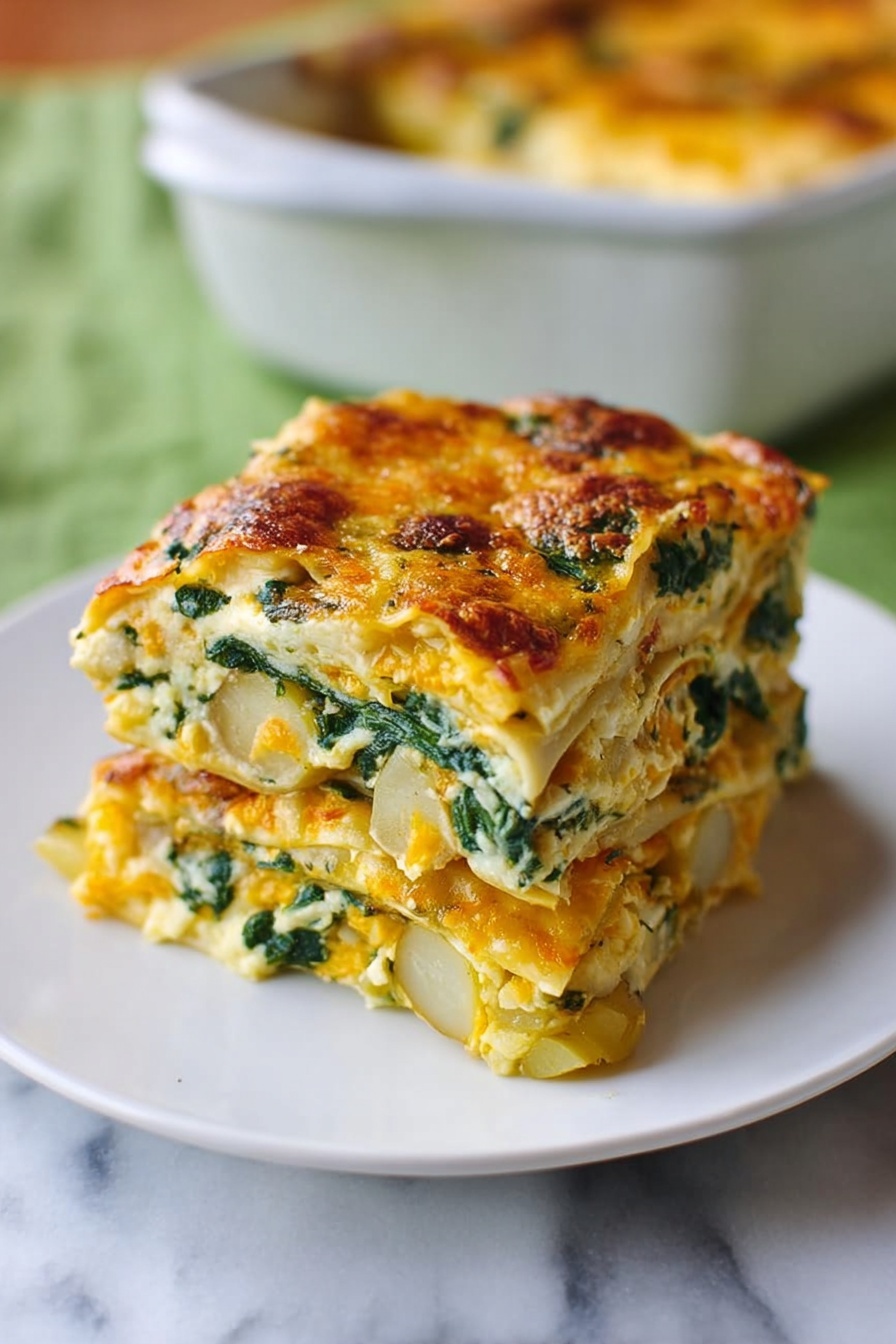 butternut squash lasagna - Serving Suggestion