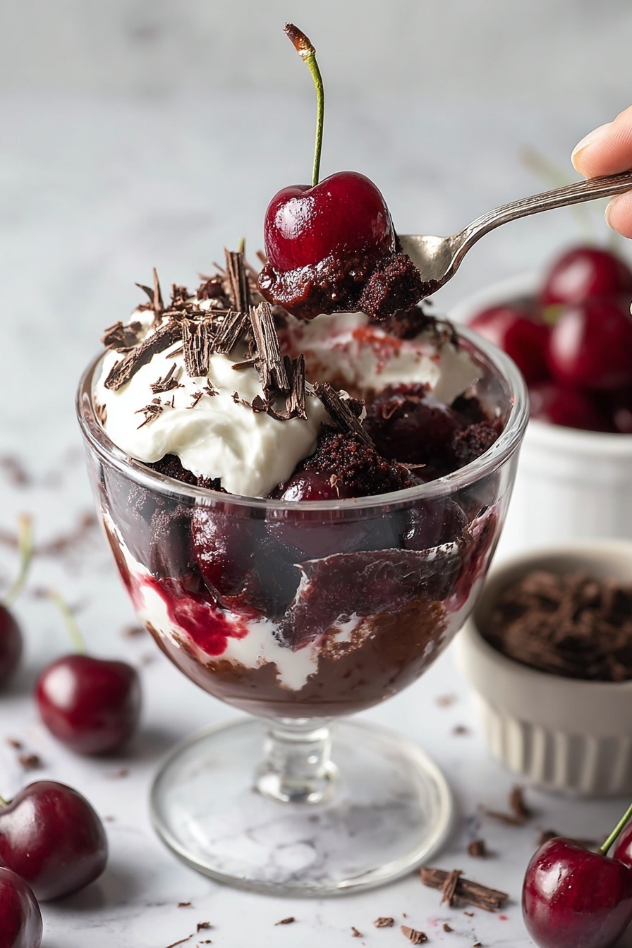 Black Forest dessert - Serving Suggestion