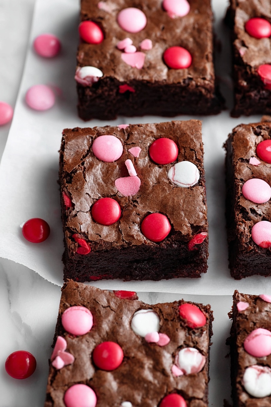 M&M’s Brownies - Serving Suggestion