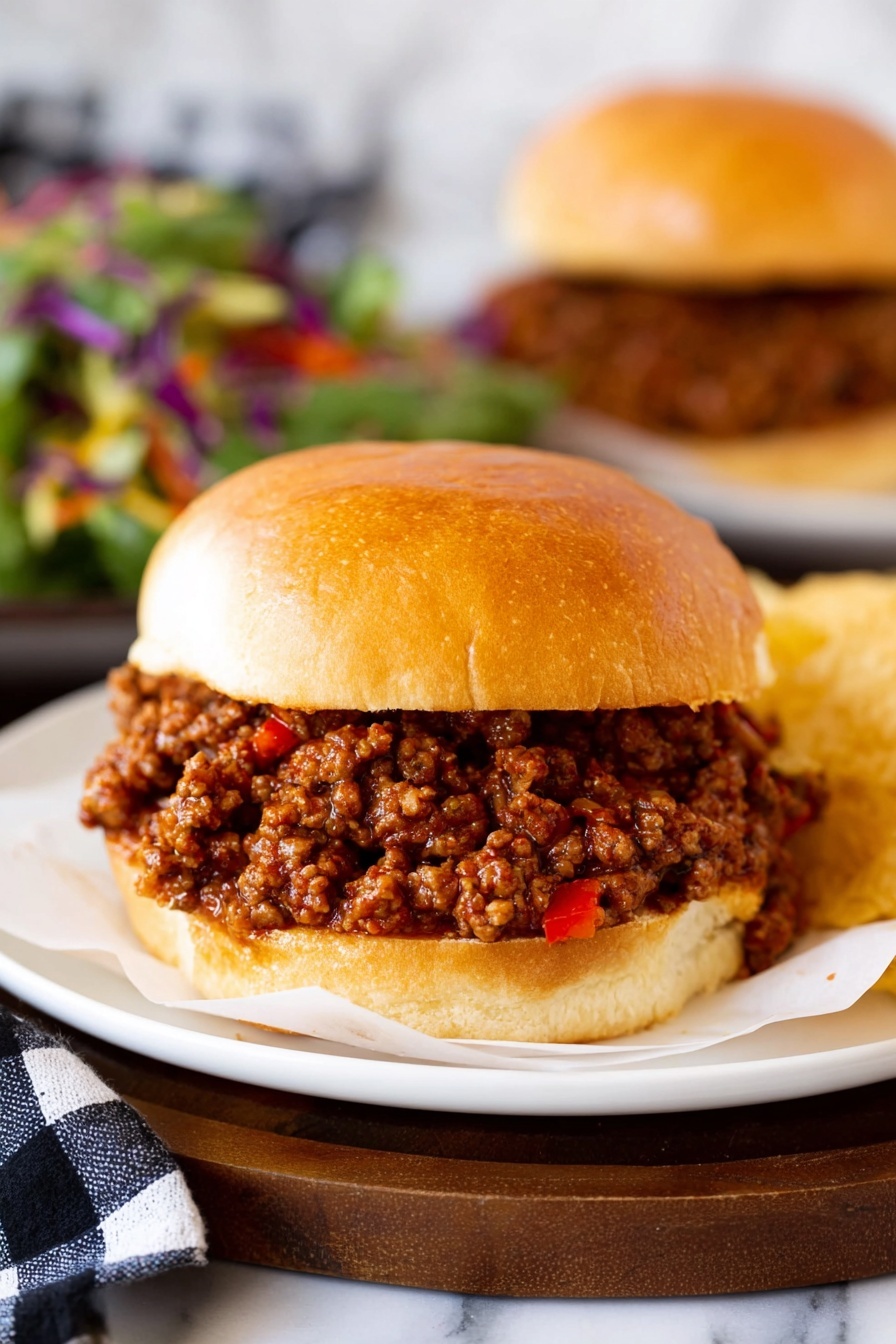 Sloppy Joes - Serving Suggestion