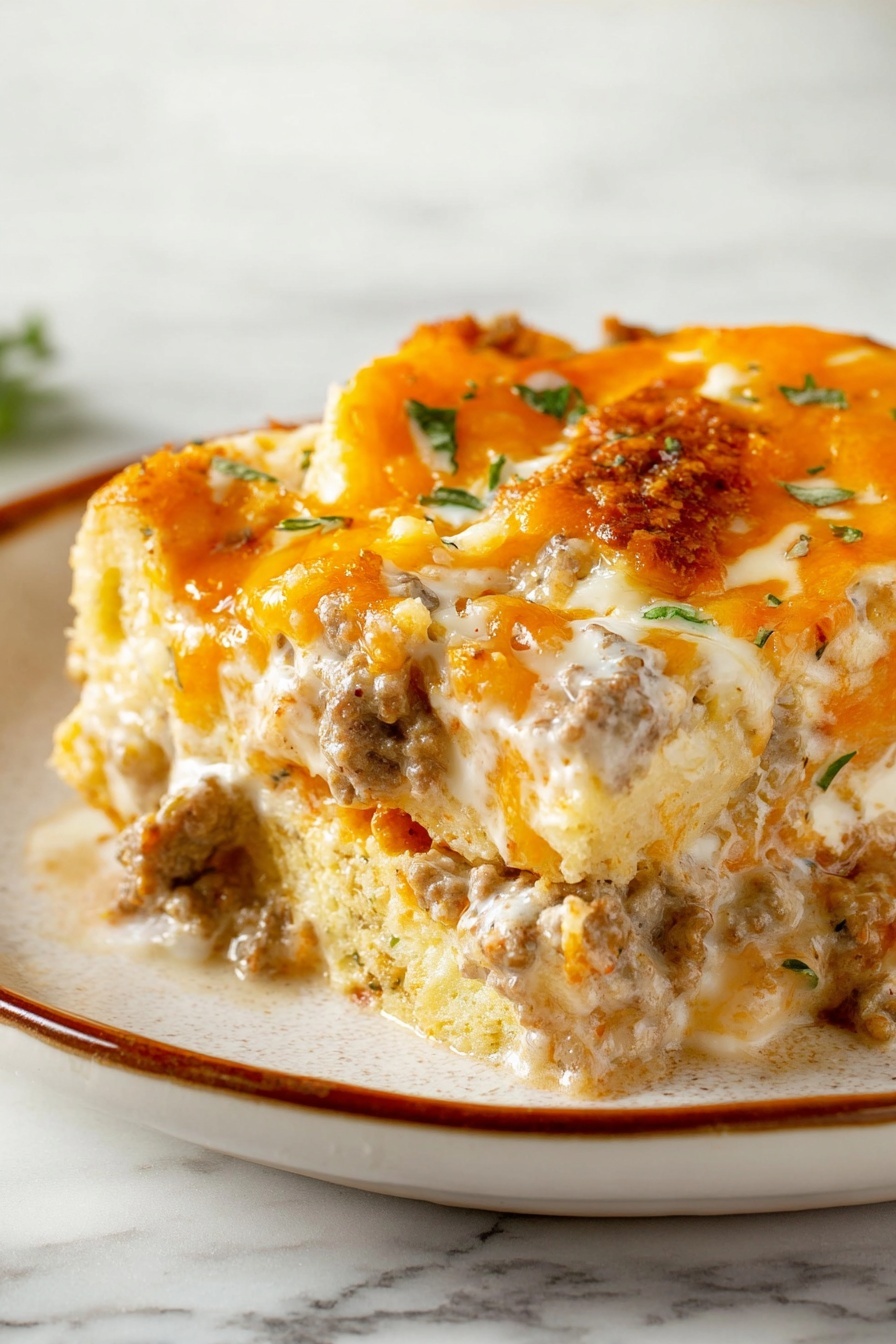 sausage breakfast casserole - Serving Suggestion