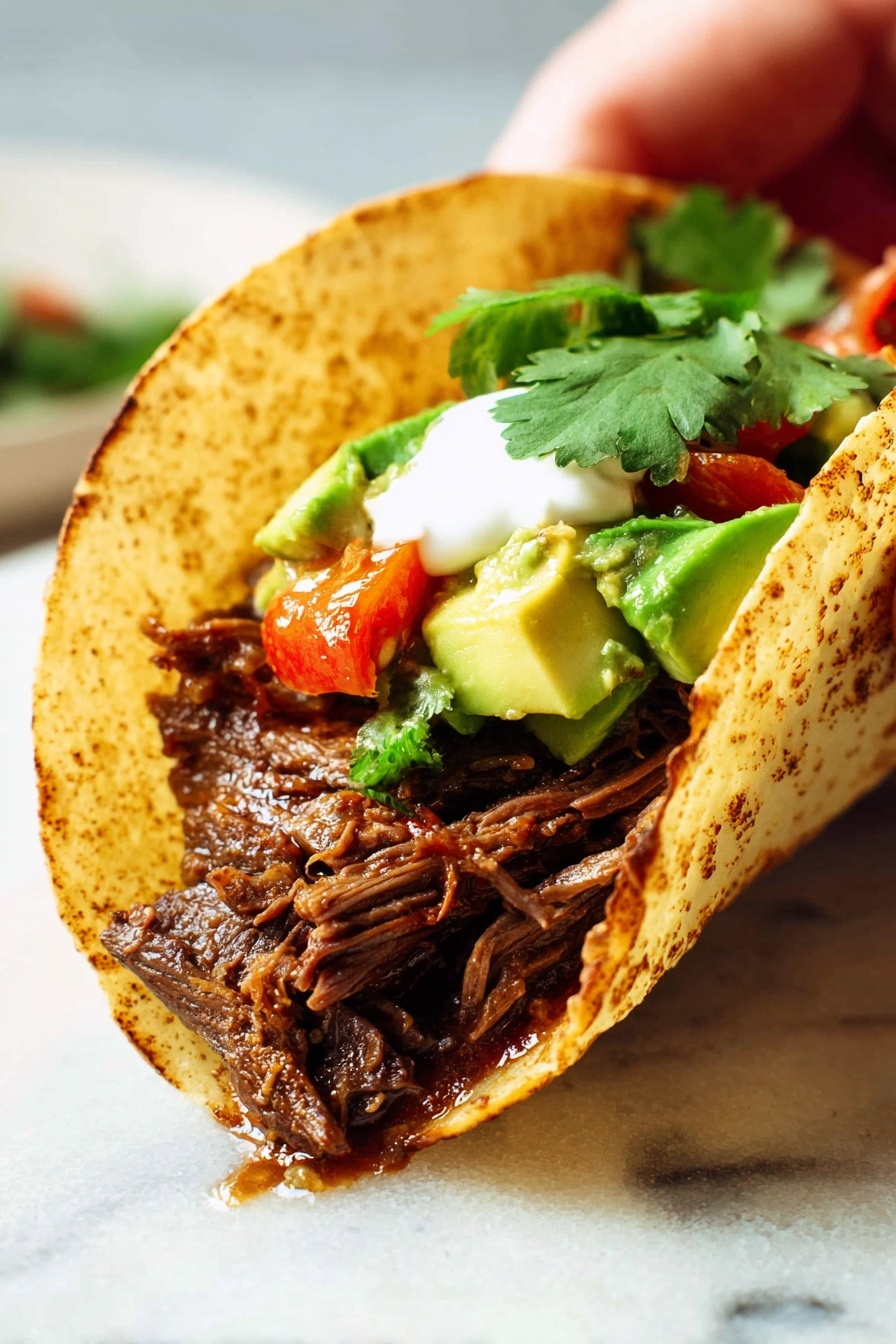 Mexican shredded beef - Serving Suggestion