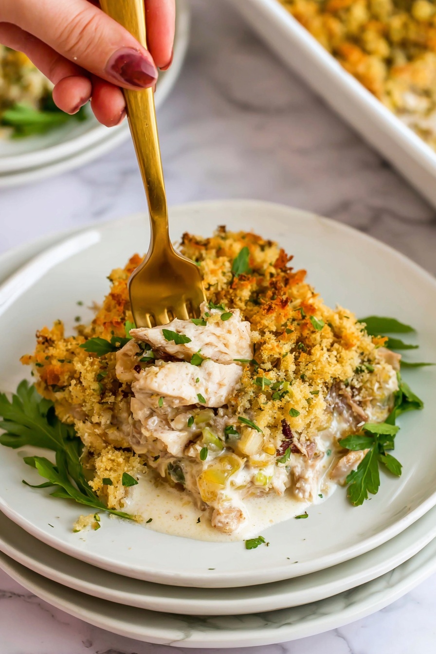 chicken and stuffing - Serving Suggestion