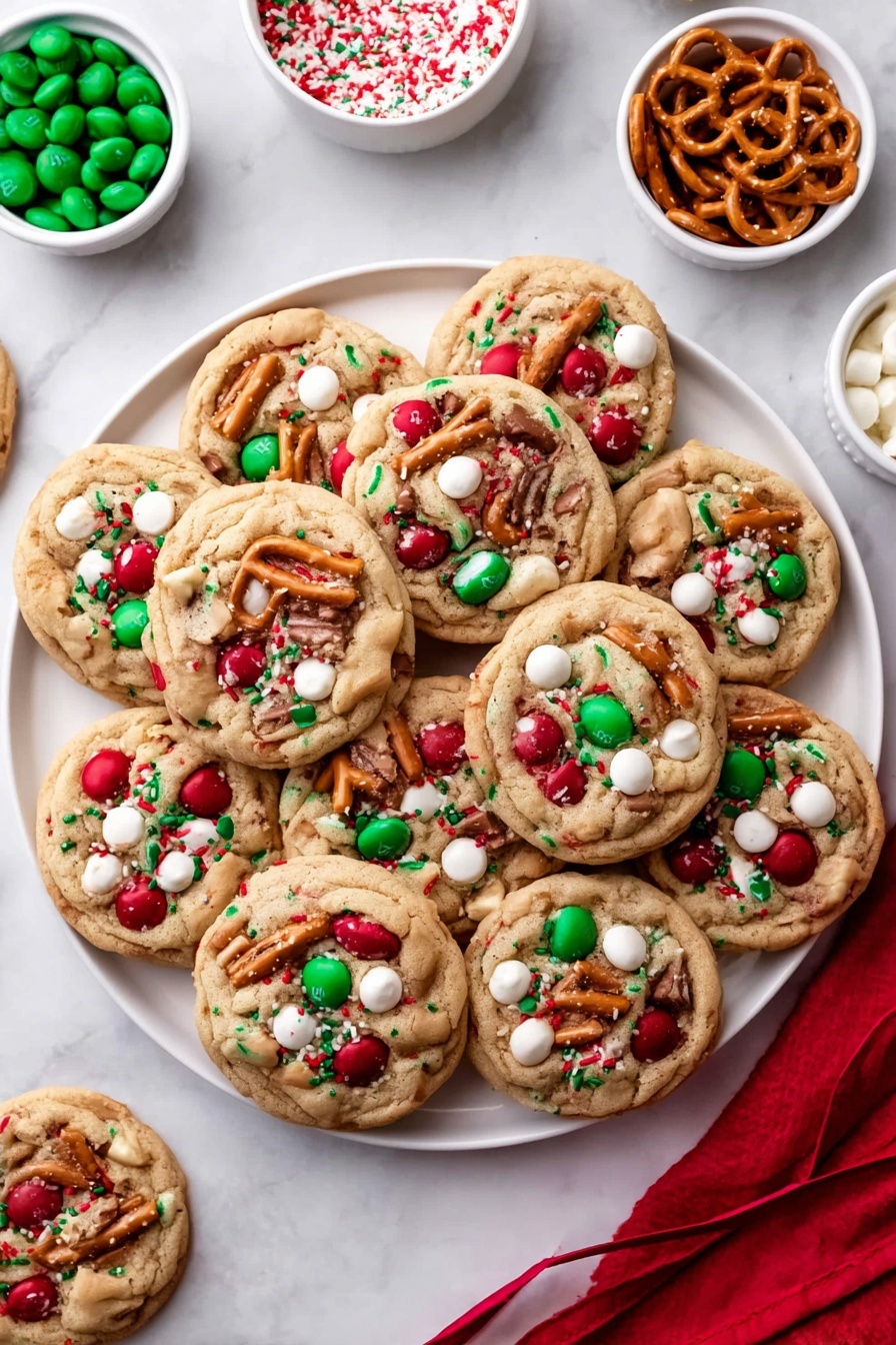 Christmas Kitchen Sink Cookies - Serving Suggestion