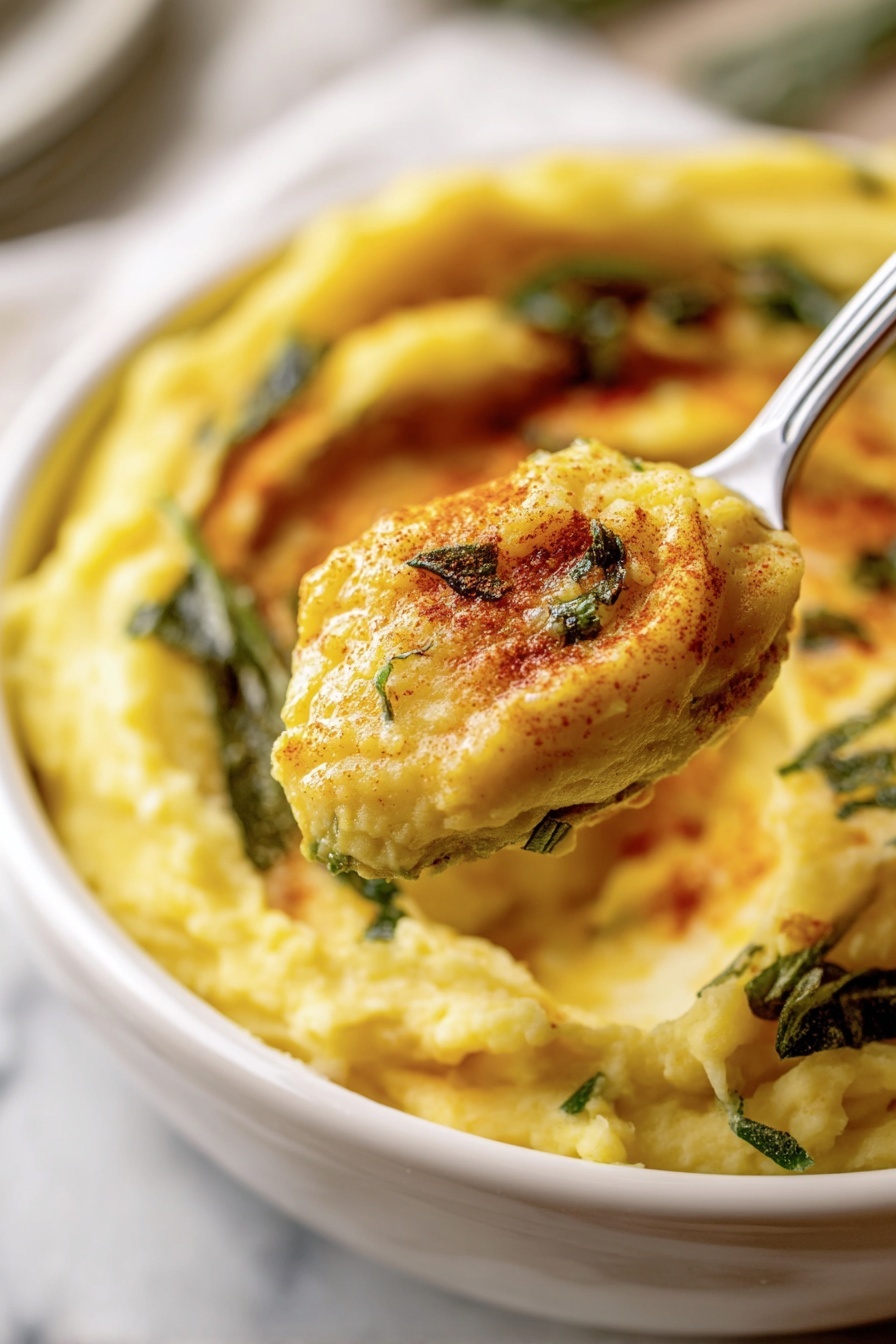 Boursin Mashed Potatoes - Serving Suggestion