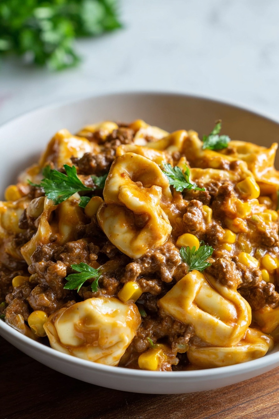 Cheesy Beef Enchiladas - Serving Suggestion