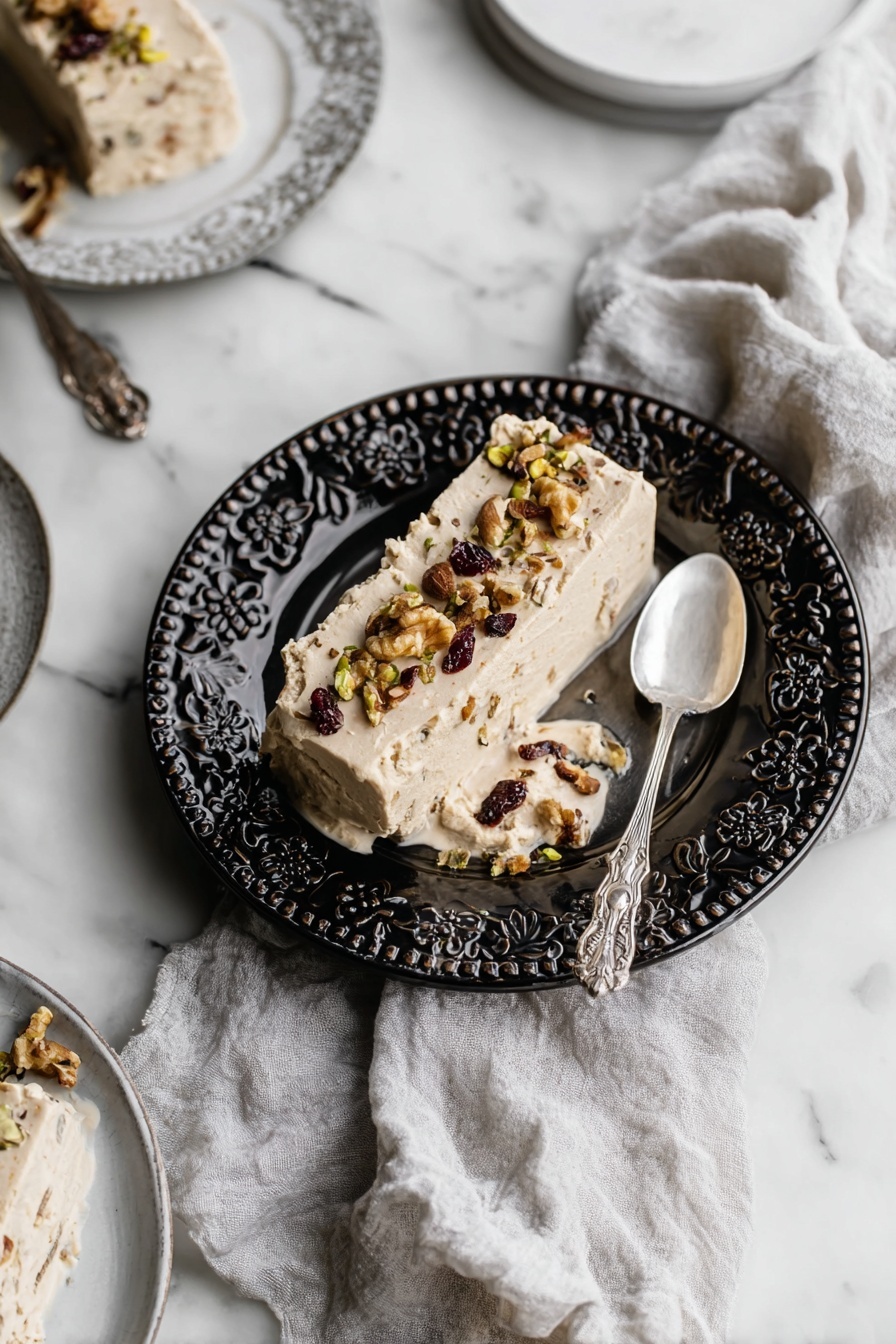 Christmas Semifreddo - Serving Suggestion
