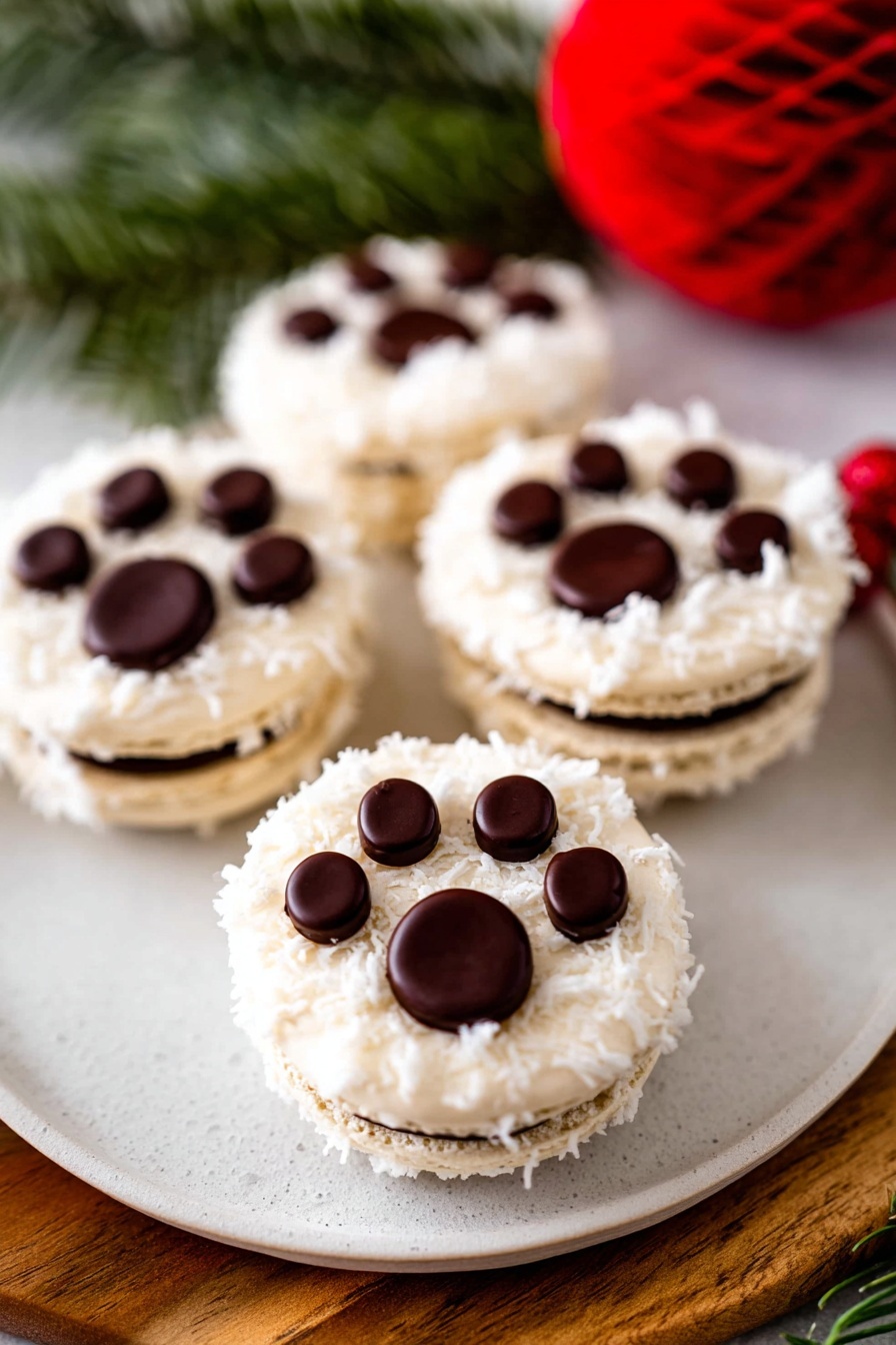 Oreo Polar Bear Paws - Serving Suggestion