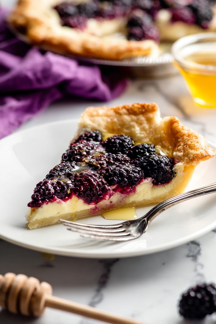 blackberry galette - Serving Suggestion