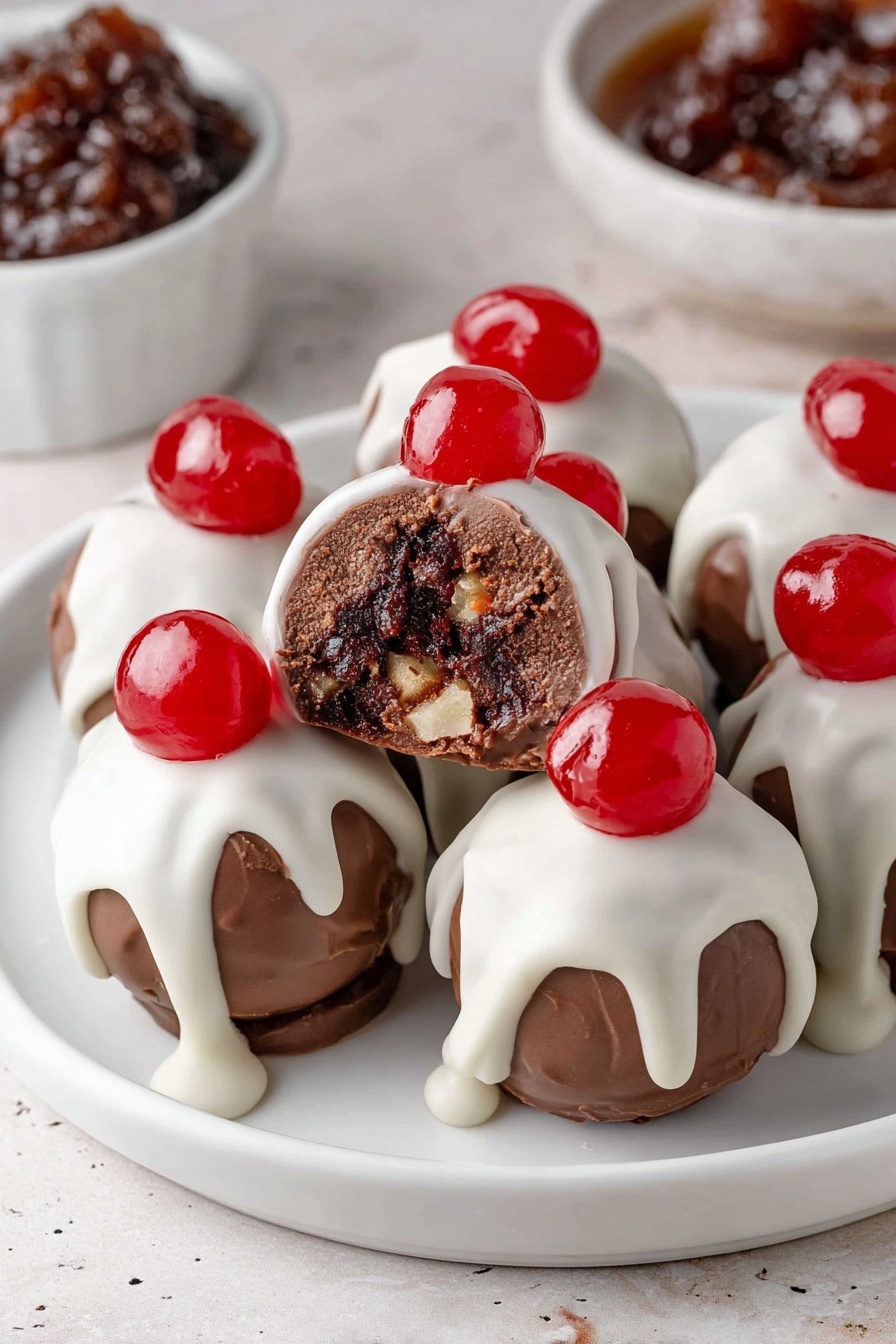 Christmas Fruit Mince Truffles - Serving Suggestion