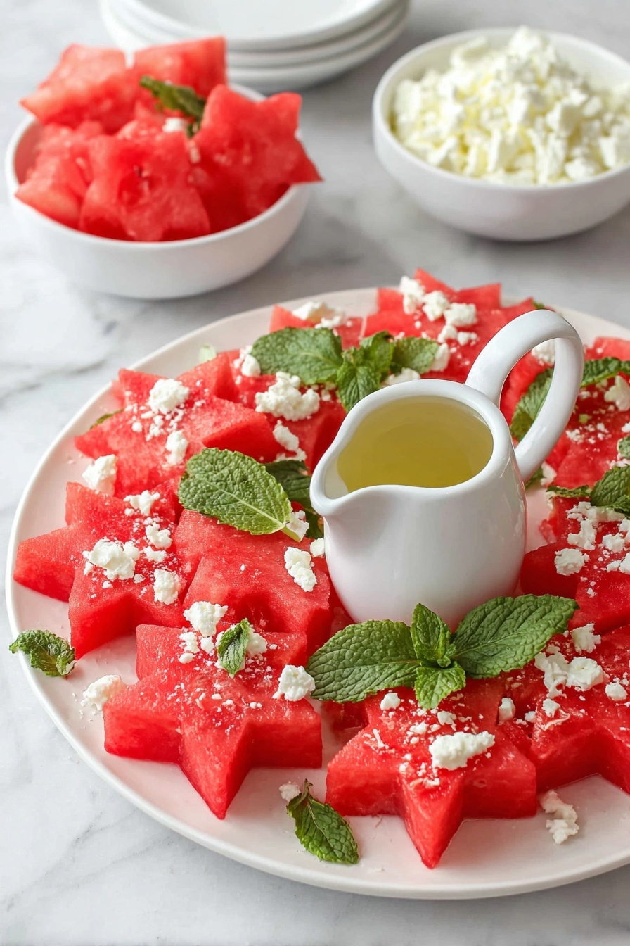 Watermelon Feta Salad - Serving Suggestion
