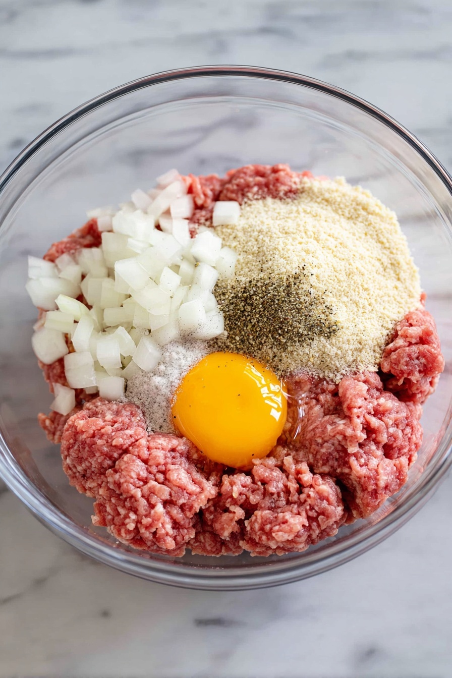 A white plate holds a bed of fluffy white rice as the bottom layer, topped with four round brown meatballs covered in a shiny orange-brown sauce. Among the meatballs, there are chunks of yellow pineapple and pieces of green bell pepper, all coated in the same sauce that looks thick and glossy, pooling slightly on the rice below. The background is a white marbled surface, adding a clean look to the scene. photo taken with an iphone --ar 2:3 --v 7