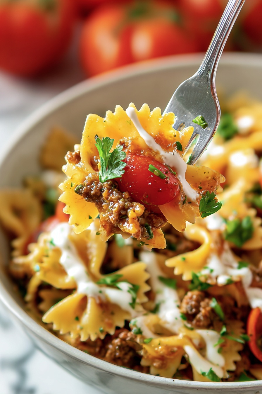 Turkish pasta - Serving Suggestion