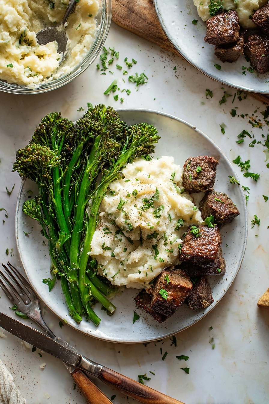 Cajun Steak Bites - Serving Suggestion