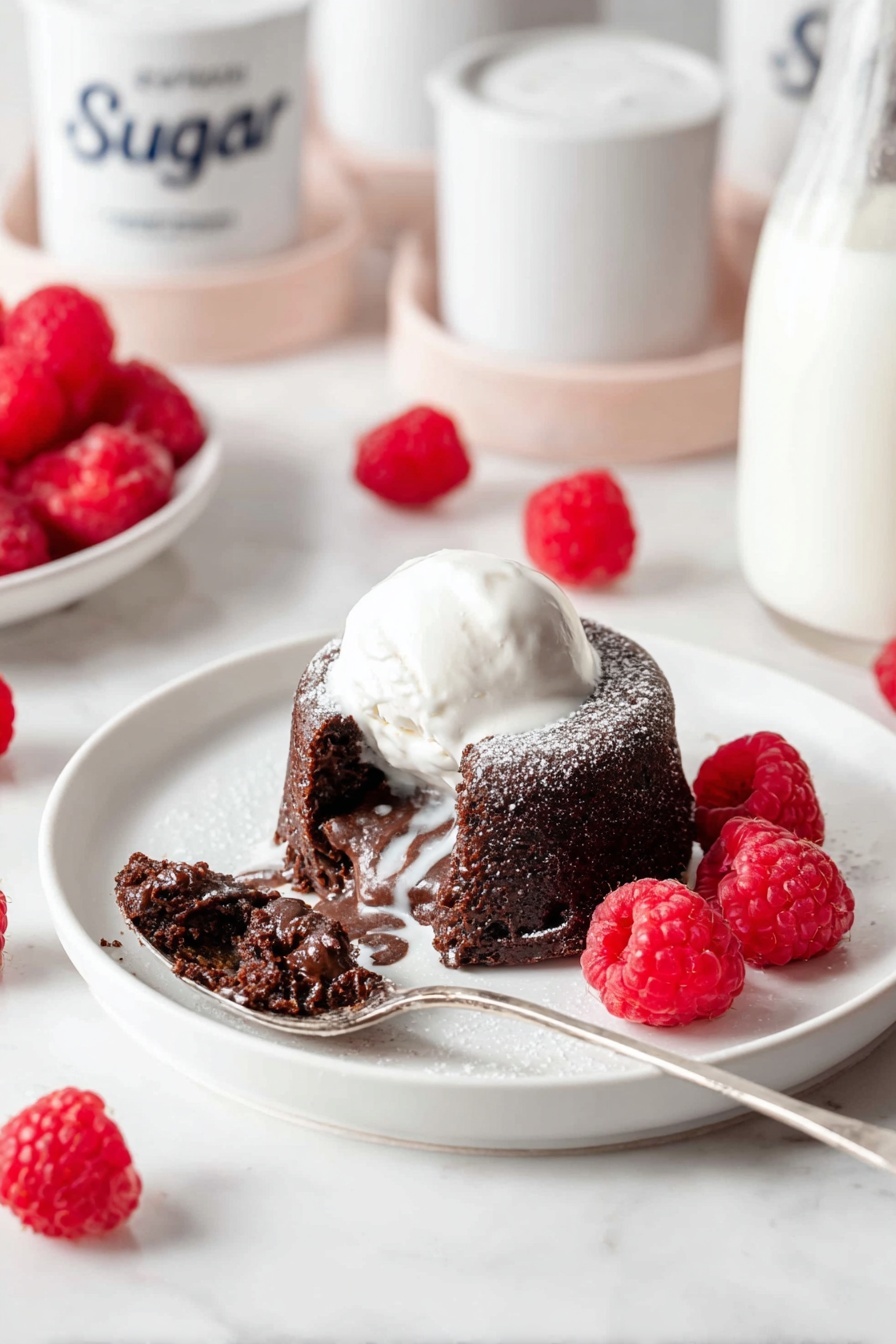 A clear glass bowl contains two layers of ingredients: dark brown chocolate batter on the right and bottom side and a mound of white flour on the left side sitting on top of the batter. A white spatula with small colored specks is partially dipped into the chocolate batter, resting diagonally from the bottom right to the upper middle of the bowl. The bowl sits on a surface with a white marbled texture. Photo taken with an iphone --ar 2:3 --v 7